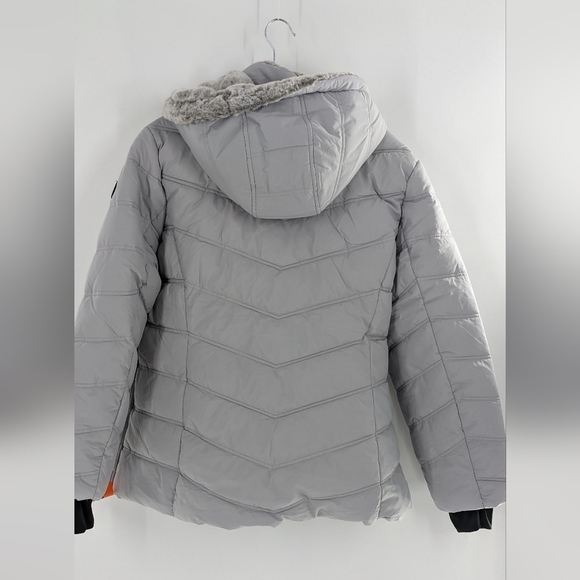 Nautica Gray Puffer removable hood Jacket New XXL - Picture 3 of 4